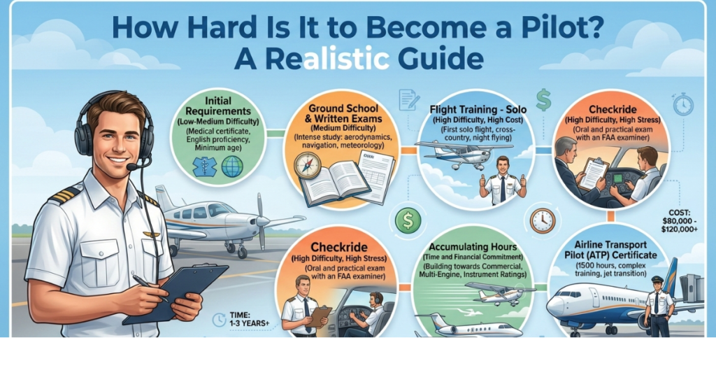 How Hard Is It to Become a Pilot? A Realistic Guide